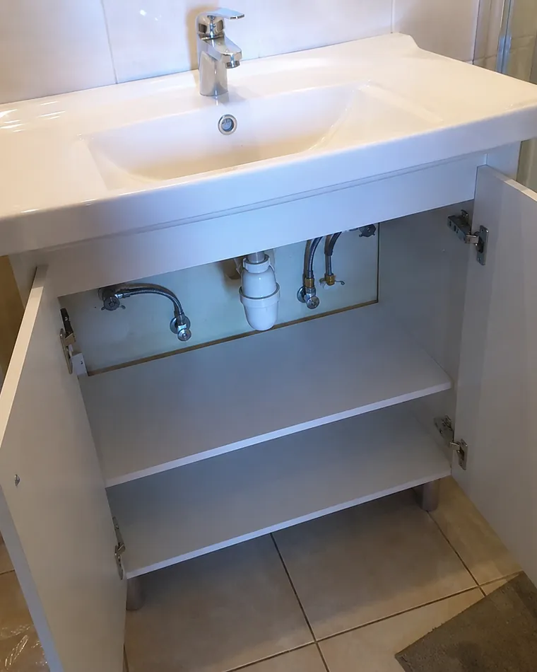 Rénovation salle de bain - robinetterie et meuble